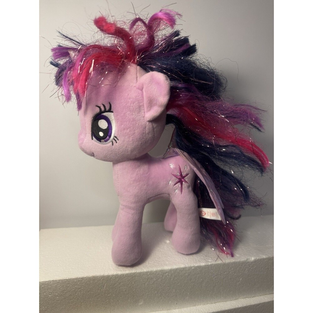 Ty My Little Pony Twilight Sparkle Unicorn Plush w/ Wings Glitter Purple 2017